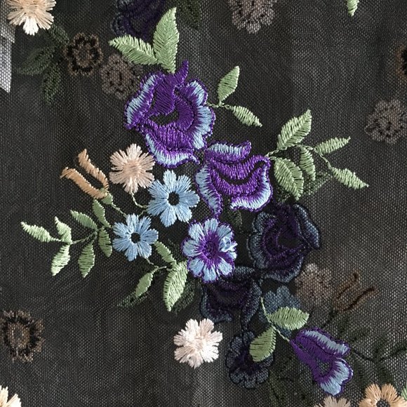 5 for $45 Kimchi Blue Embroidered Sheer Tee - Picture 7 of 8